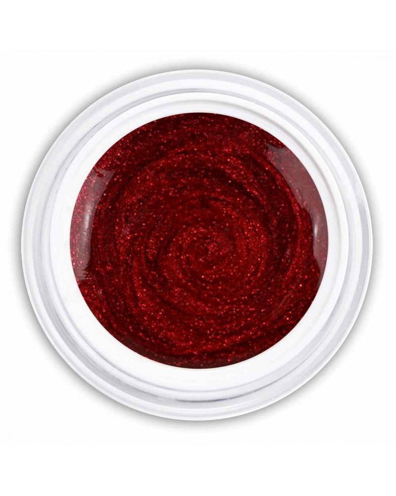 Farbgel wine red glitter