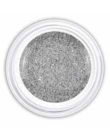 Farbgel silver snow glitter