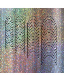 Dramatic Chrome Smile Line Hologramm Disco Style