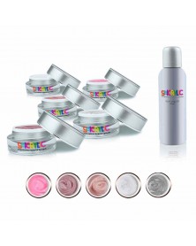 Acrylgel Kit gelCRYLIC 5 x 15 g + Slip Liquid...