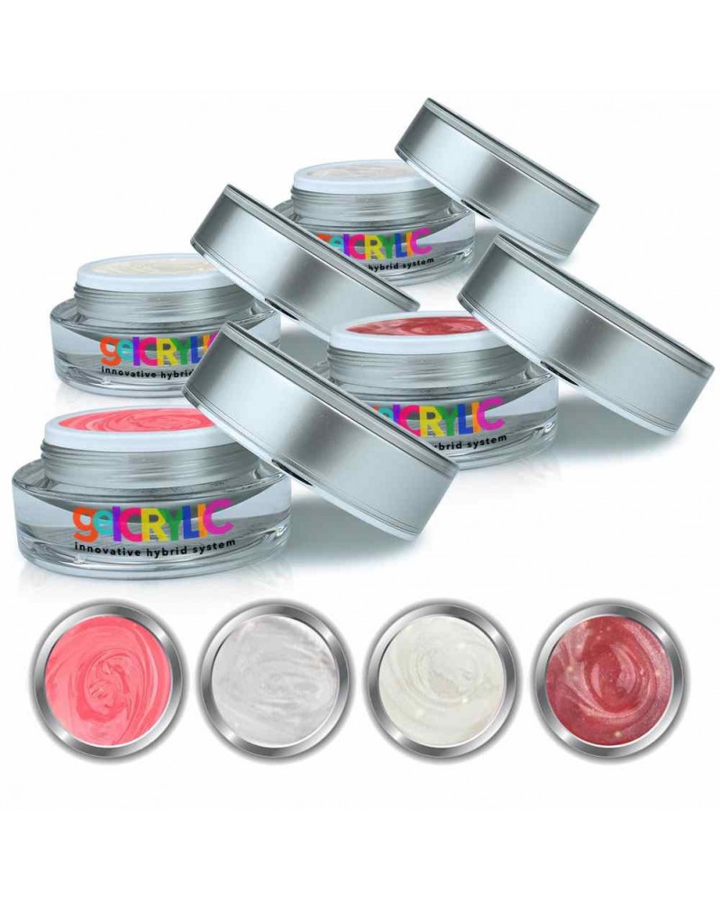 gelCRYLIC Newcomer Set 4 x 15 gr (4 brandneue Sorten)