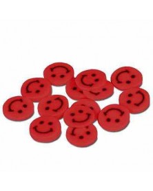 Fimo Stangen Smileys Rot