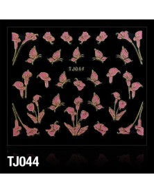 Holosticker Blumen 7 Rosa