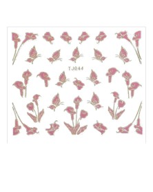 Holosticker Blumen 7 Rosa 2