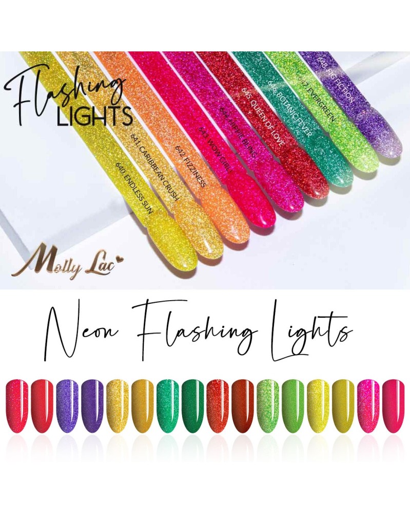 Vernis UV Flashing Lights Neon Sparset 9 x 5 ml