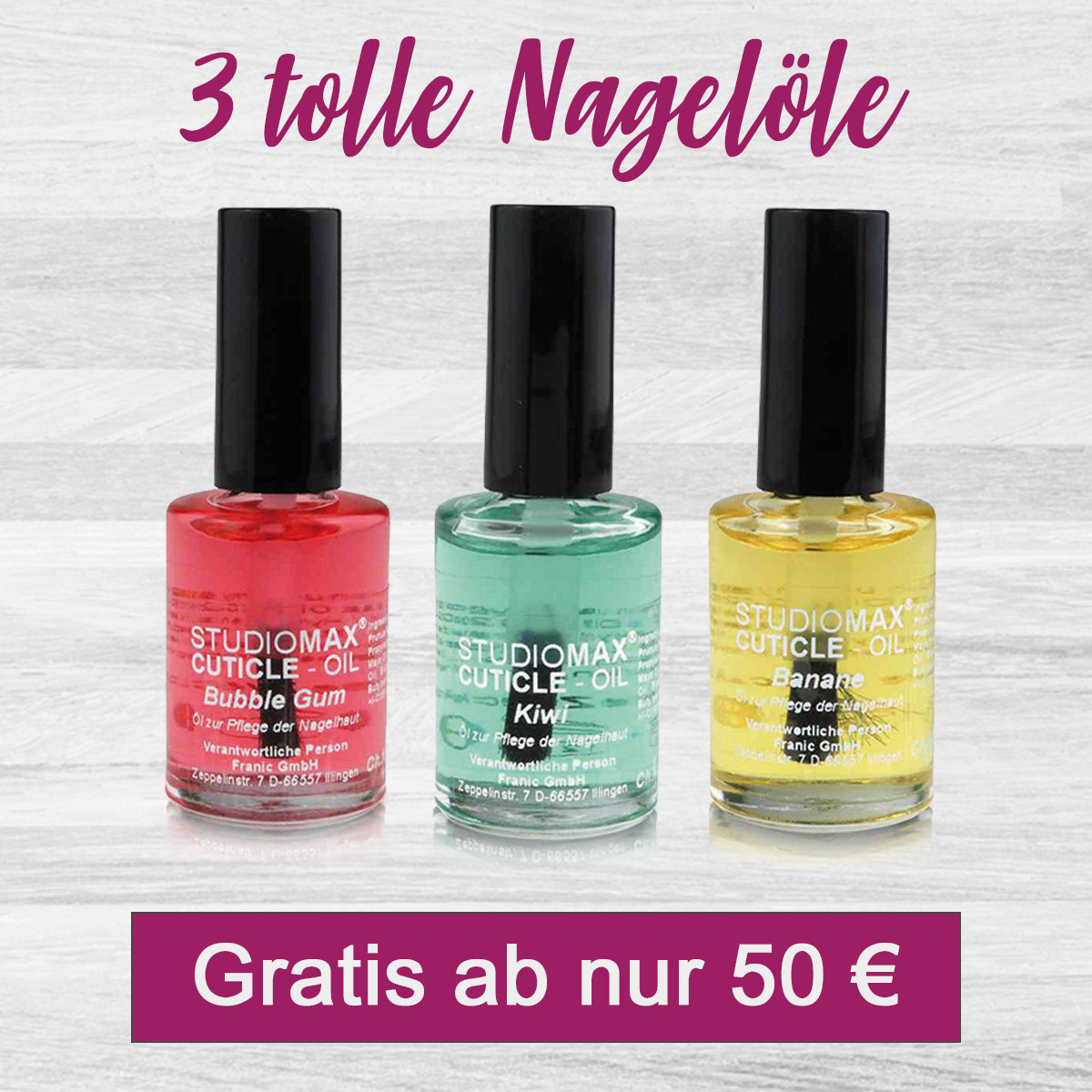 3 superbes huiles pour vos ongles